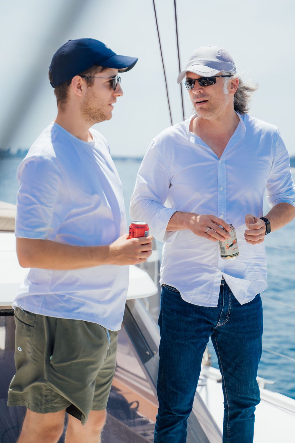 Mobile growth leaders talking on deck at a past GrowBoat